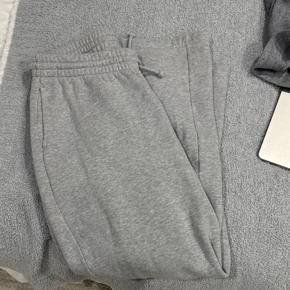 Aritzia gray sweatpants straight leg